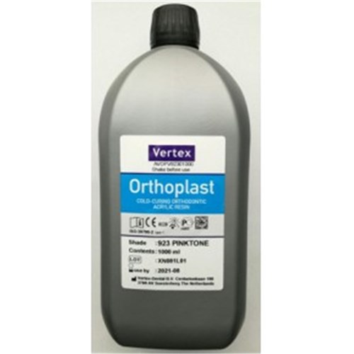 Vertex Orthoplast Liquid - Shade 923 Pink, 1000ml Bottle