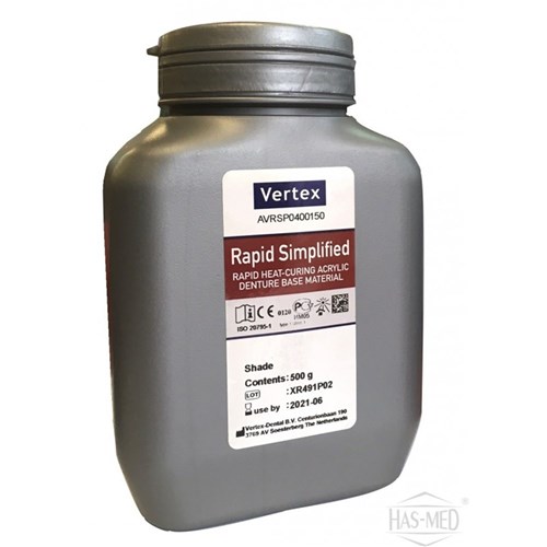 Vertex Rapid Simplified Powder - Shade 8 - Blue Pink - 500g Tub