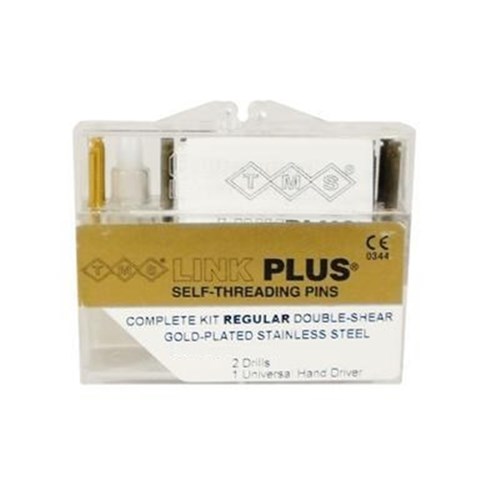 TMS Link Plus Regular 0.675mm Double Shear Gold Pack of 24