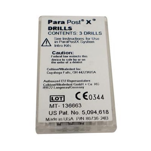 ParaPost X Drills Size 3  0.90mm Brown Pack of 3