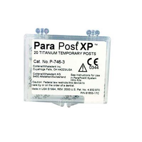 Coltene ParaPost XP Titanium Temporary Post - Size 3 - Brown , 20-Pack