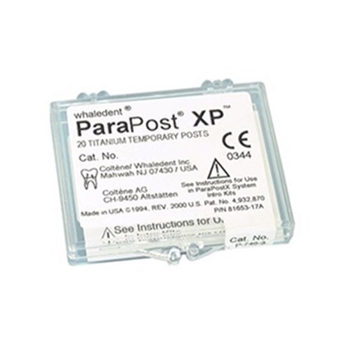 Coltene ParaPost XP Titanium Temporary Post - Size 4 - Yellow , 20-Pack