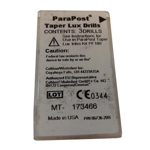ParaPost TAPER LUX Drills 1.14mm Pack of 3