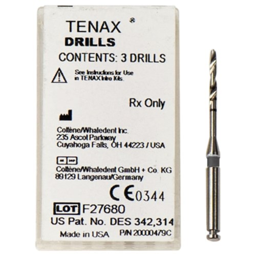 TENAX Drills Size 11 Black 1.1mm Pack of 3