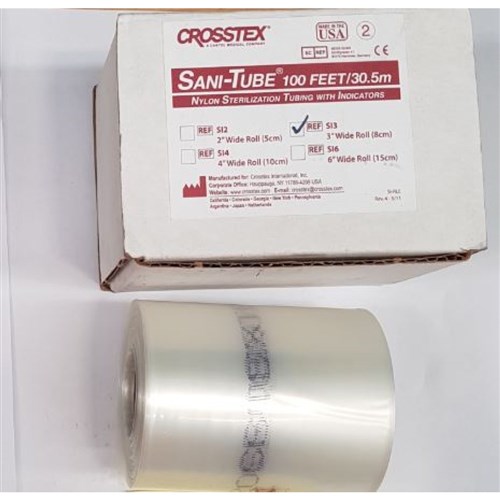 CROSSTEX Sterilisation Roll Nylon w/Indicator 80mm x 30m