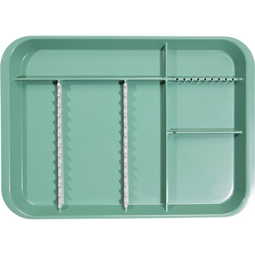 B LOK Tray Divided Green 33.97 x 24.45 x 2.22cm