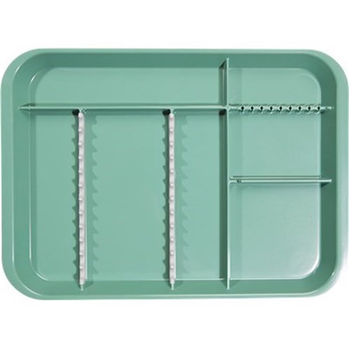 B LOK Tray Divided Green 33.97 x 24.45 x 2.22cm