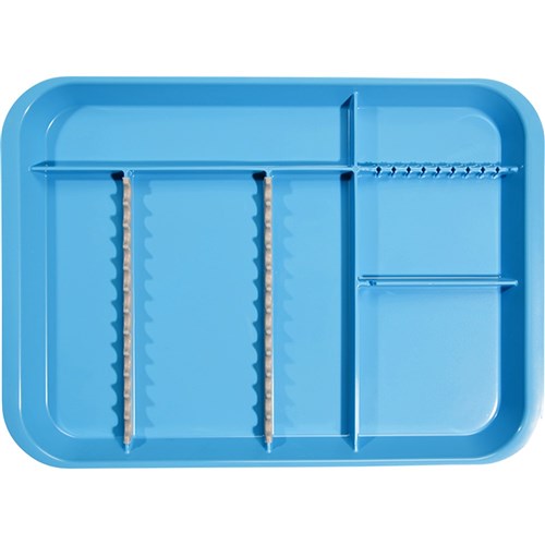 B LOK Tray Divided Neon Blue 33.97 x 24.45 x 2.22cm