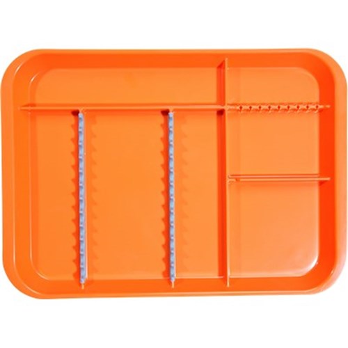 B LOK Tray Divided Neon Orange 33.97 x 24.45 x 2.22cm