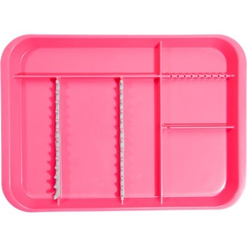 B LOK Tray Divided Neon Pink 33.97 x 24.45 x 2.22cm