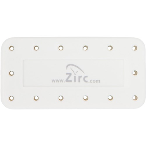 Zirc Magnetic Bur Block - Large - 14 Holes - White