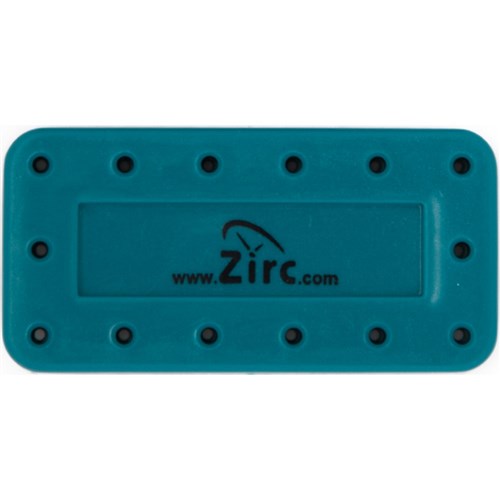 Zirc Magnetic Bur Block - Large - 14 Holes - Teal