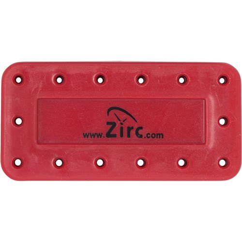 Zirc Magnetic Bur Block - Large - 14 Holes - Red