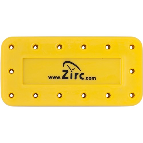 Zirc Magnetic Bur Block - Large - 14 Holes - Neon Yellow