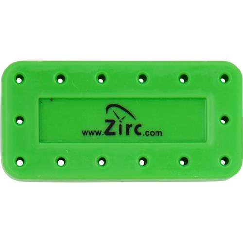 Zirc Magnetic Bur Block - Large - 14 Holes - Neon Green