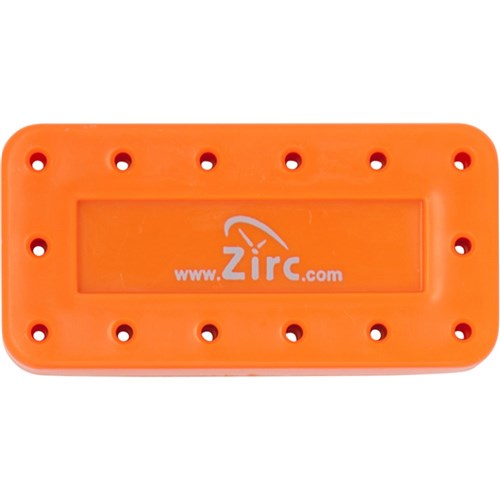 Zirc Magnetic Bur Block - Large - 14 Holes - Neon Orange