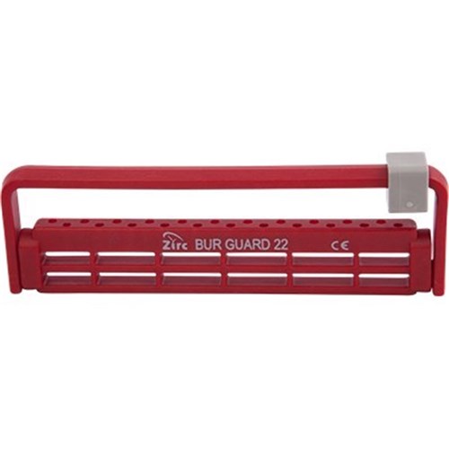 Zirc Steri Bur Guard - 22 Holes - Red 5 Gallon