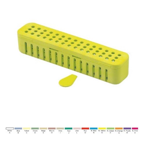 STERI-CONTAINER Standard Neon Yellow 20.64 x 5.08 x3.81cm