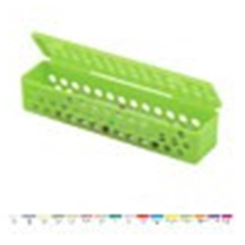 STERI CONTAINER Standard Neon Green 20.64  x 5.08  x 3.81cm