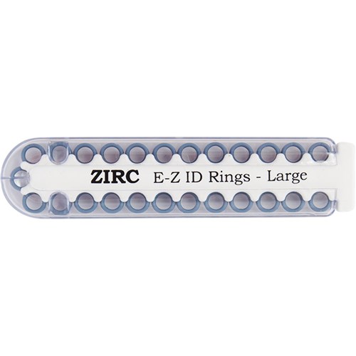 E Z ID Rings for Instruments Large Blue 6.35mm Pk 25