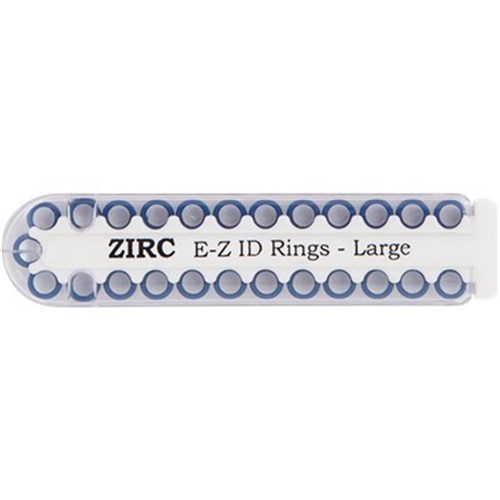 E Z ID Rings for Instruments Large Midnight Blue x 25