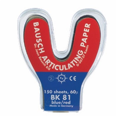 BAUSCH Articulating Paper BK81 Blue&Red Horseshoe 150 sheets