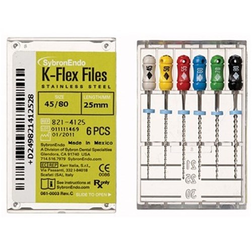 Kerr K File - 30mm - Assorted - Size 15-40, 6-Pack